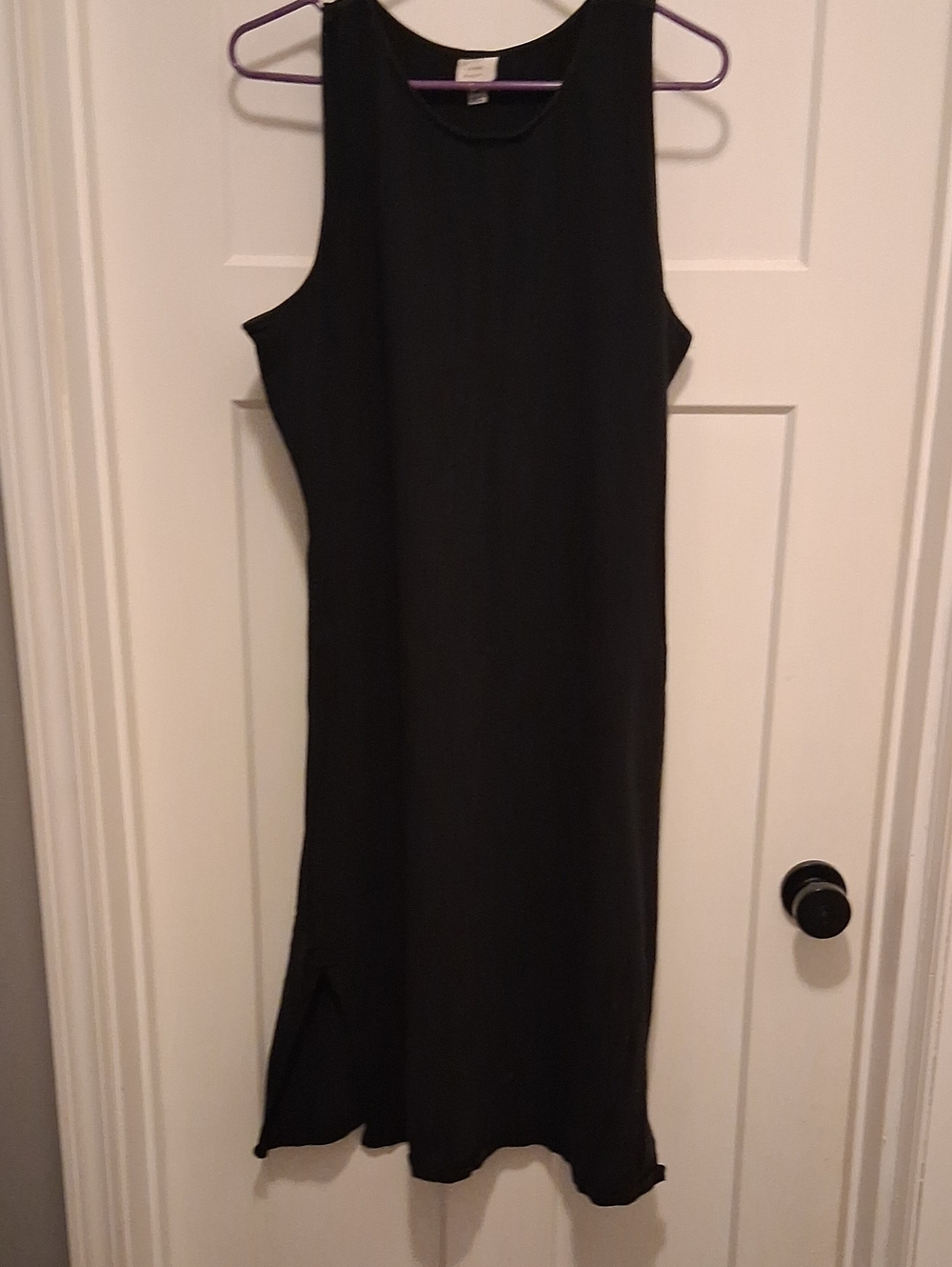 a new day Black Sleeveless Midi Dress with Side Slit